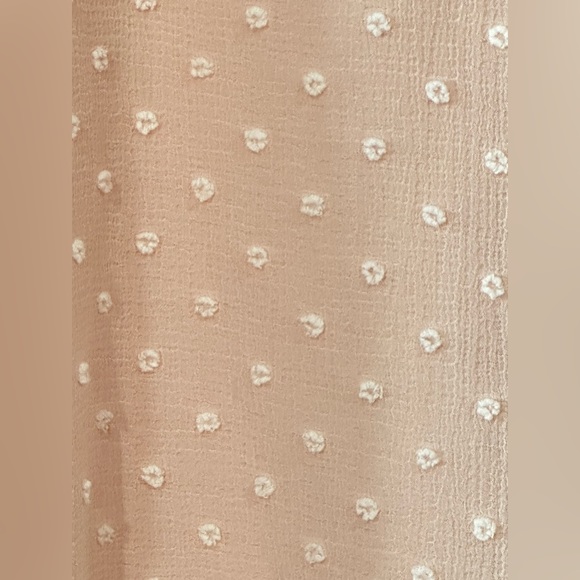 Vince Camuto Sheer Textured V Neck Pullover Blouse- Sz Small - Picture 10 of 10